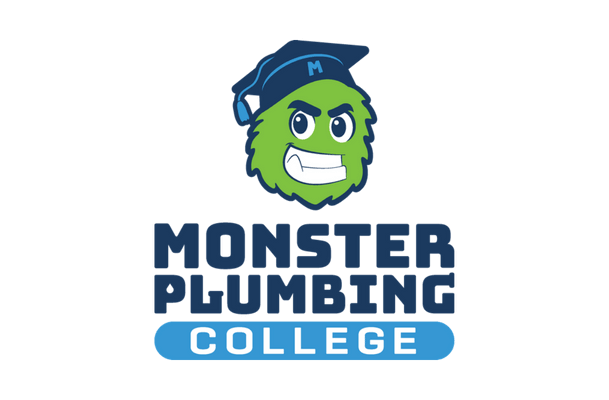 monster plumbing college logo
