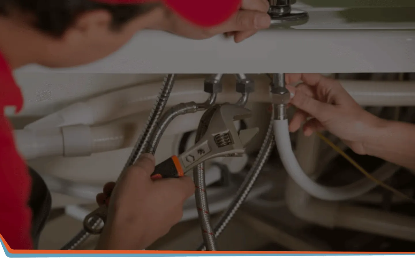 plumbing trade test plumber connecting water pipes
